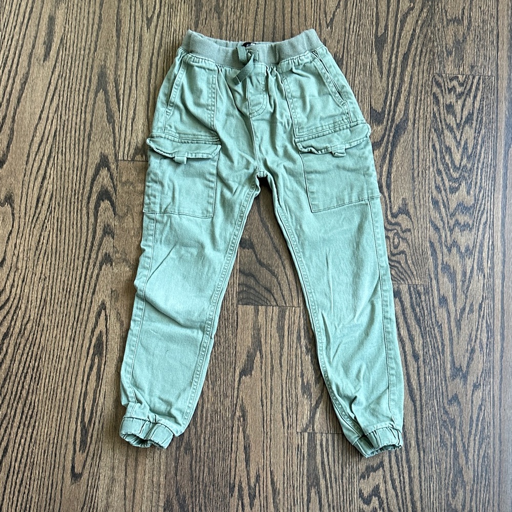 7 For All Mankind Kids' Light Green Joggers